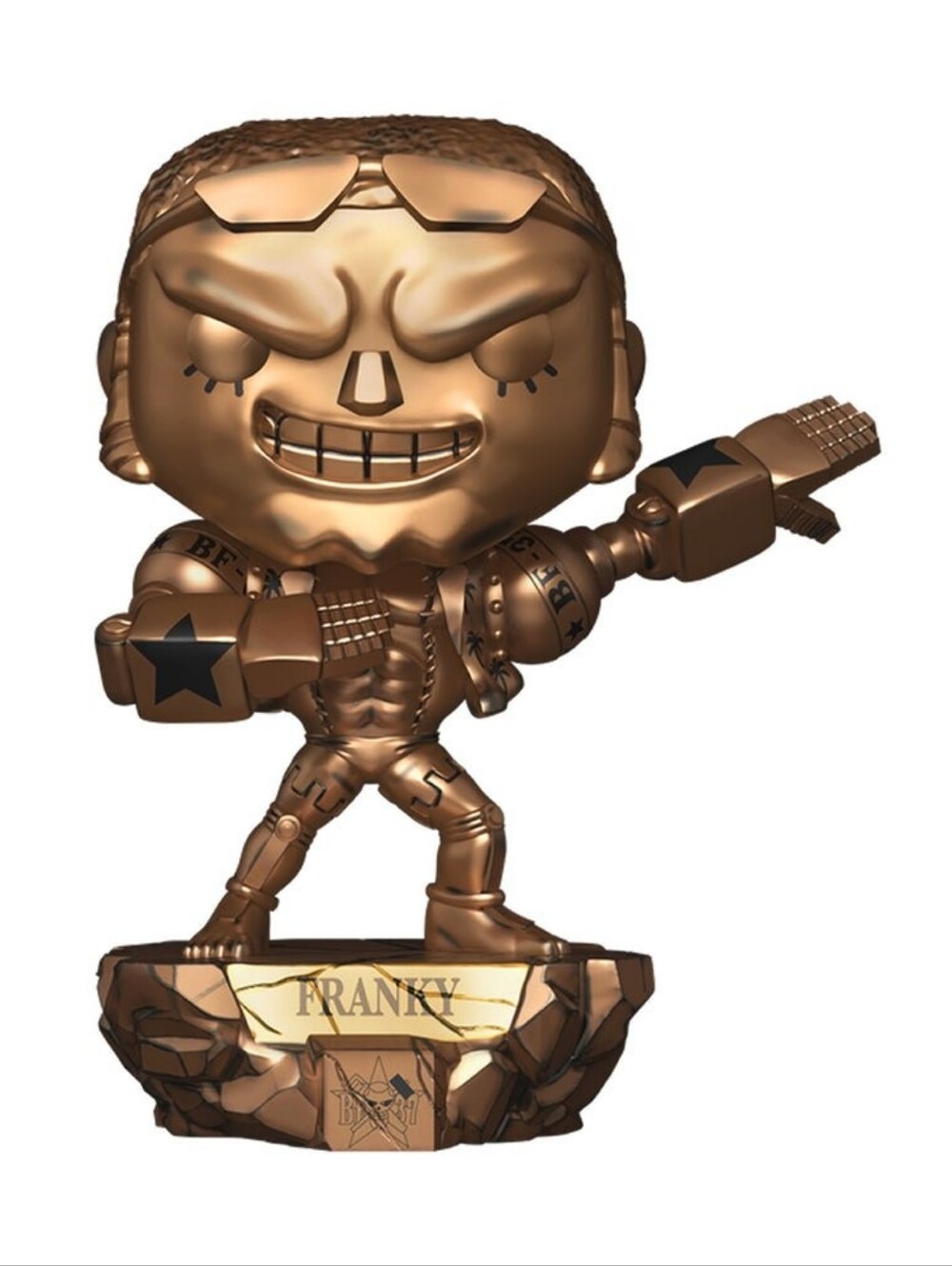 Funko Pop Plus One Piece #2180 Franky Bronze Statue Exclusive NEW